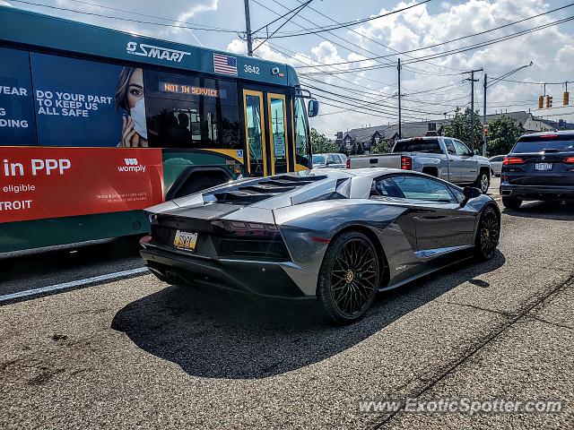 Lamborghini Aventador spotted in Bloomfield, Michigan