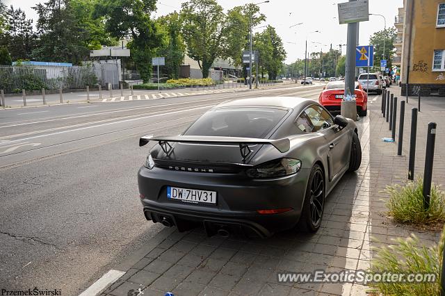 Porsche Cayman GT4 spotted in Poznan, Poland