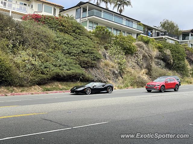 Ferrari F8 Tributo spotted in Laguna Beach, California