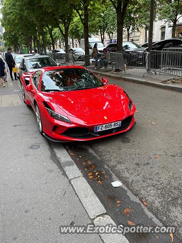 Ferrari F8 Tributo spotted in PARIS, France