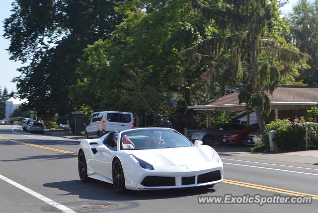 Ferrari 488 GTB spotted in Kirkland, Washington