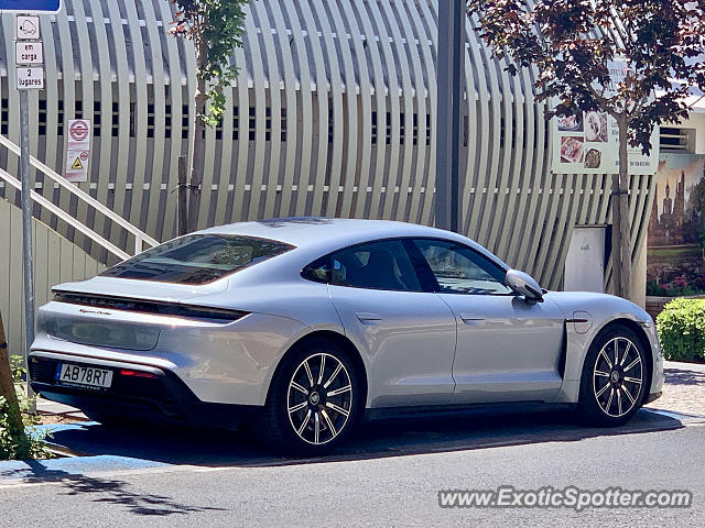 Porsche Taycan (Turbo S only) spotted in Vilamoura, Portugal