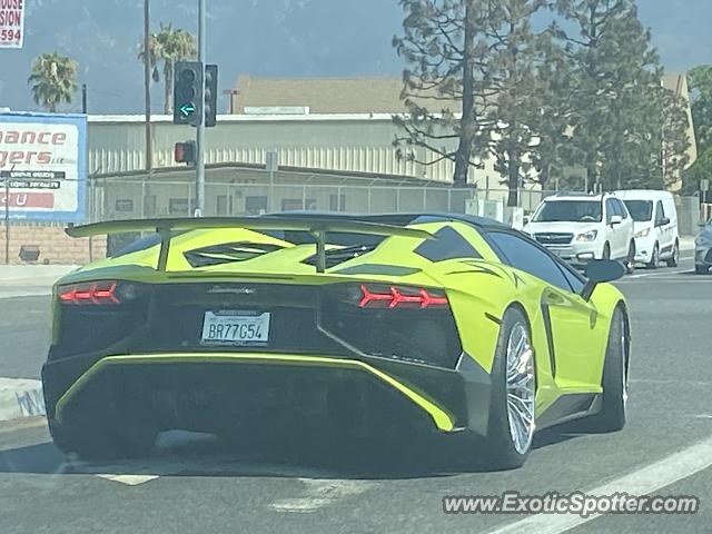Lamborghini Aventador spotted in Fontana, California