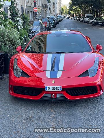Ferrari 458 Italia spotted in PARIS, France