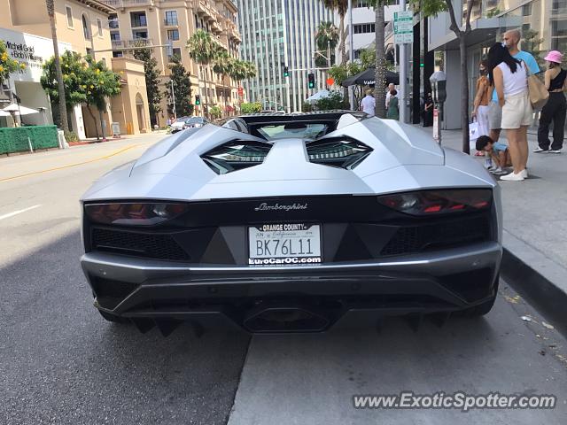 Lamborghini Aventador spotted in Beverly Hills, California