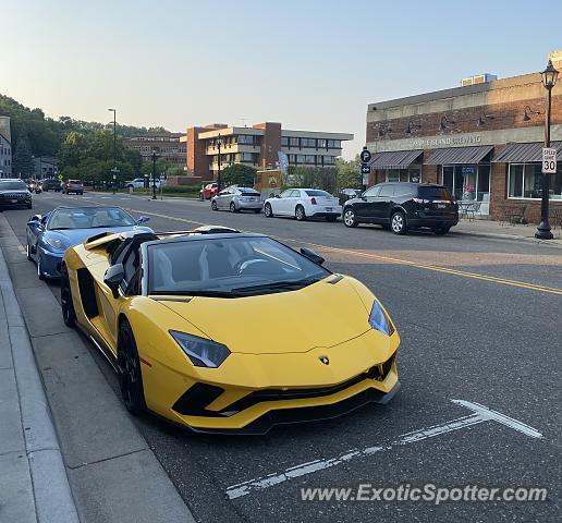 Lamborghini Aventador spotted in Stillwater, Minnesota