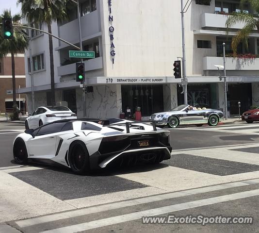 Lamborghini Aventador spotted in Beverly Hills, California