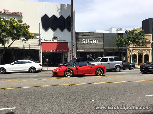 Ferrari 488 GTB spotted in Beverly Hills, California