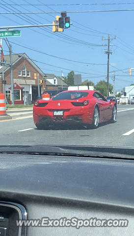 Ferrari 458 Italia spotted in Kensington, Maryland