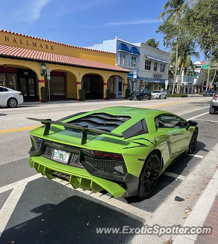 Lamborghini Aventador spotted in Delray Beach, Florida