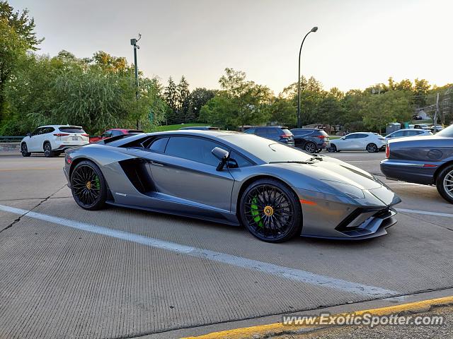 Lamborghini Aventador spotted in Birmingham, Michigan