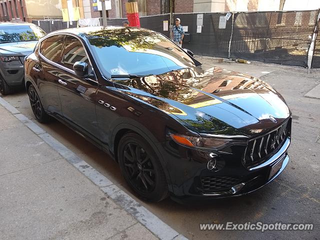 Maserati Levante spotted in Boston, Massachusetts
