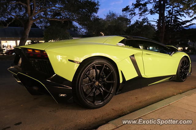 Lamborghini Aventador spotted in Downtown Carmel, California