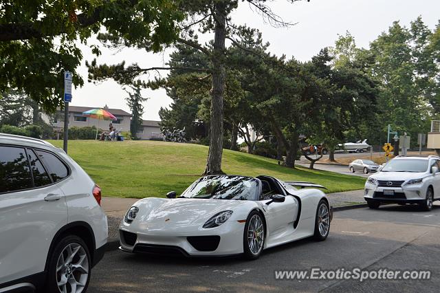 Porsche 918 Spyder spotted in Kirkland, Washington