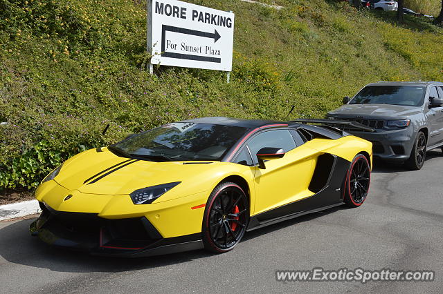 Lamborghini Aventador spotted in Los Angeles, California