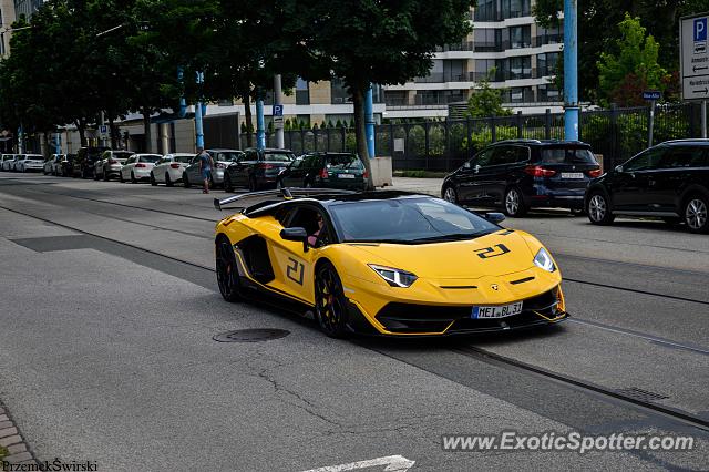 Lamborghini Aventador spotted in Dresden, Germany