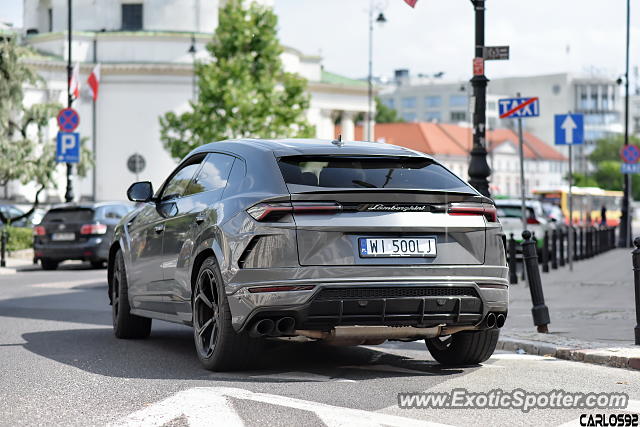 Lamborghini Urus spotted in Warsaw, Poland