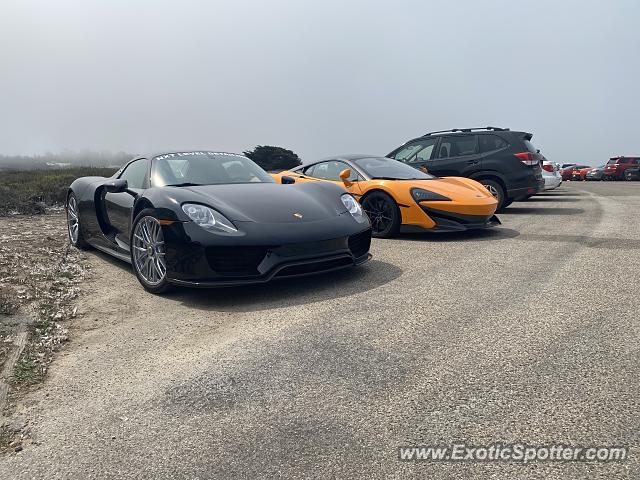 Porsche 918 Spyder spotted in Pebble Beach, California