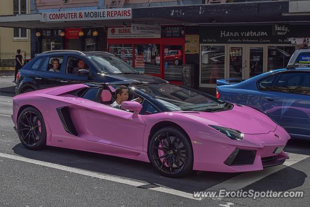 Lamborghini Aventador spotted in Auckland, New Zealand