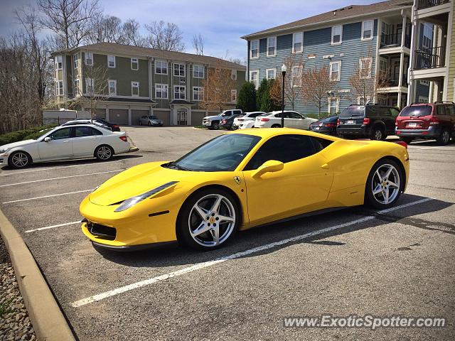 Ferrari 458 Italia spotted in Bloomington, Indiana