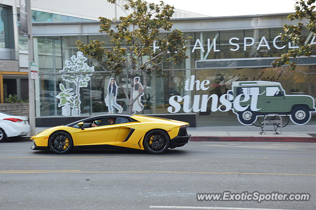 Lamborghini Aventador spotted in Los Angeles, California