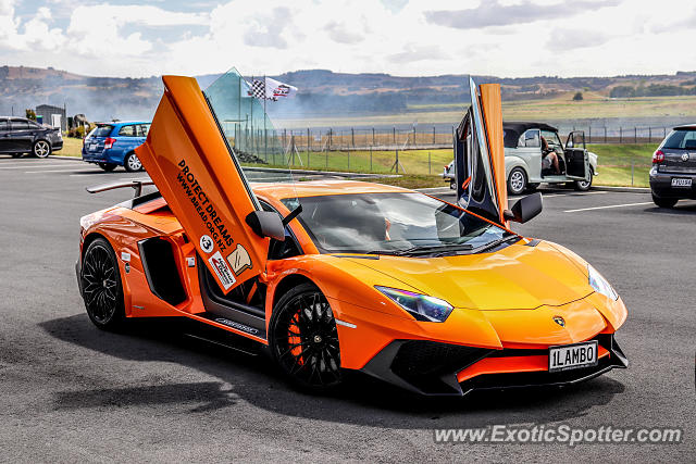 Lamborghini Aventador spotted in Auckland, New Zealand