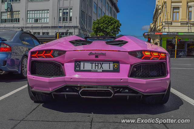 Lamborghini Aventador spotted in Auckland, New Zealand