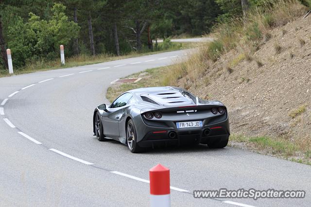 Ferrari F8 Tributo spotted in Aspres sur Buech, France