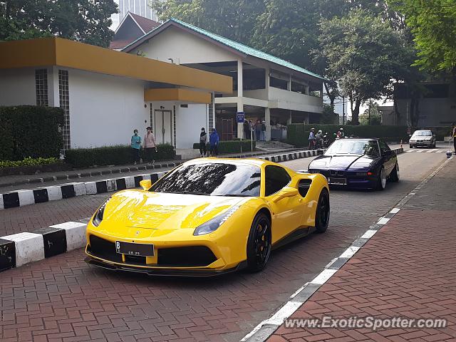 Ferrari 488 GTB spotted in Jakarta, Indonesia