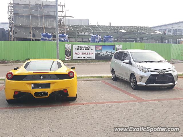 Ferrari 458 Italia spotted in Jakarta, Indonesia