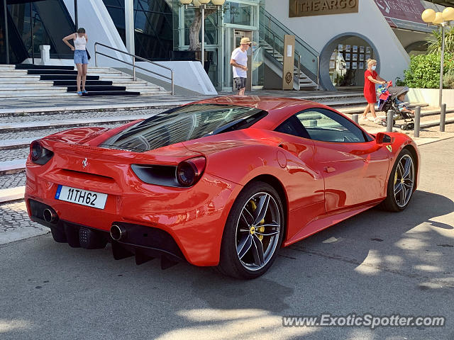 Ferrari 488 GTB spotted in Vilamoura., Portugal