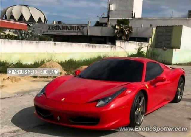 Ferrari 458 Italia spotted in Barquisimeto, Venezuela