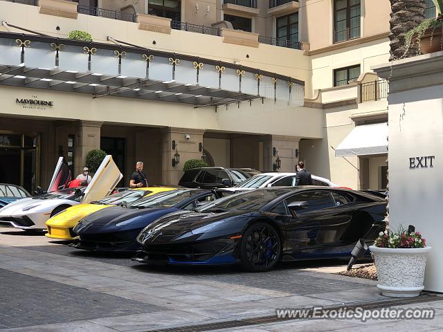 Lamborghini Aventador spotted in Beverly Hills, California