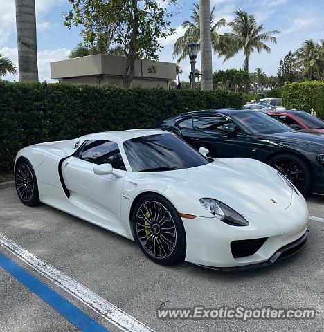 Porsche 918 Spyder spotted in Palm Beach, Florida
