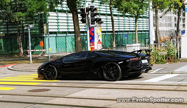 Lamborghini Aventador spotted in Bern, Switzerland
