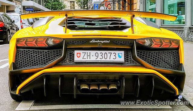 Lamborghini Aventador spotted in Zurich, Switzerland