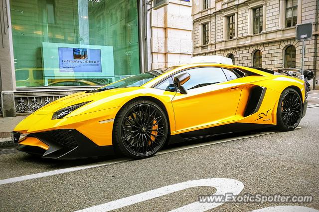 Lamborghini Aventador spotted in Zurich, Switzerland