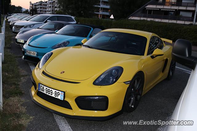 Porsche Cayman GT4 spotted in Aix les Bains, France