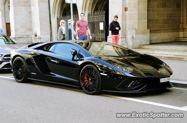 Lamborghini Aventador spotted in Zürich, Switzerland