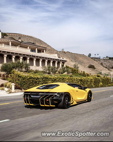 Lamborghini Centenario spotted in Malibu, California