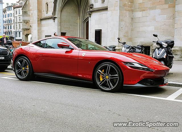 Ferrari Roma spotted in Zurich, Switzerland
