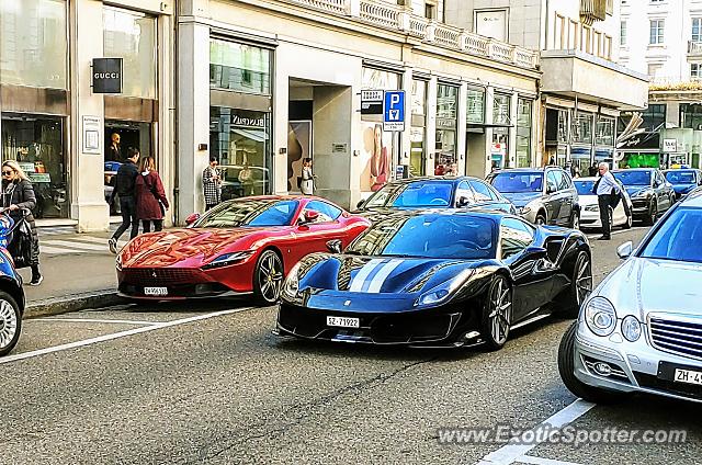 Ferrari 488 GTB spotted in Zurich, Switzerland
