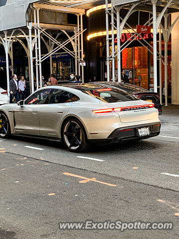 Porsche Taycan (Turbo S only) spotted in NYC, New York