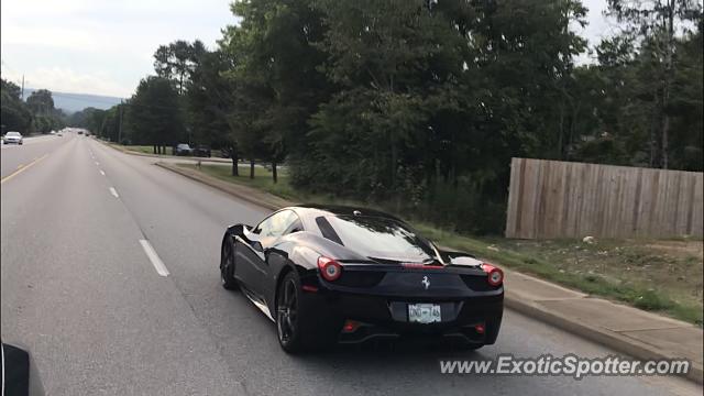 Ferrari 458 Italia spotted in Chattanooga, Tennessee