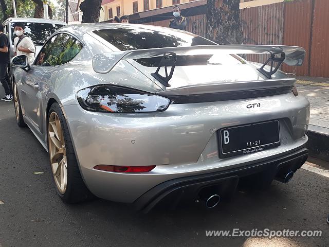 Porsche Cayman GT4 spotted in Jakarta, Indonesia
