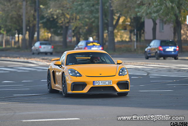 Porsche Cayman GT4 spotted in Warsaw, Poland