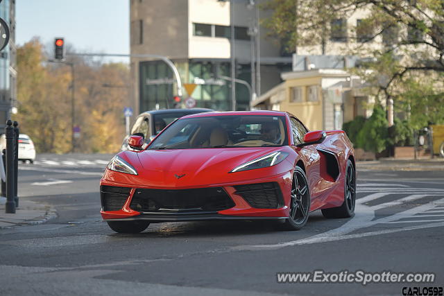 Chevrolet Corvette Z06 spotted in Warsaw, Poland