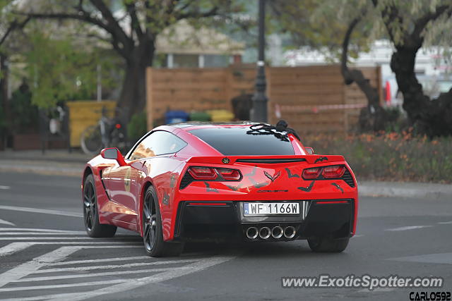 Chevrolet Corvette Z06 spotted in Warsaw, Poland