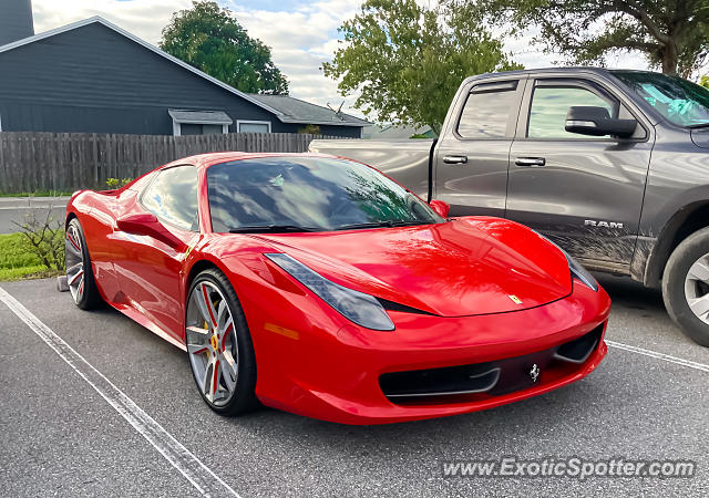 Ferrari 458 Italia spotted in Jacksonville, Florida
