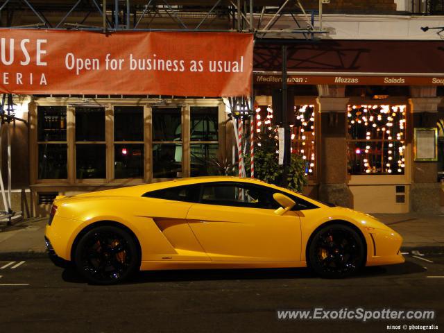 Lamborghini Gallardo spotted in London, United Kingdom